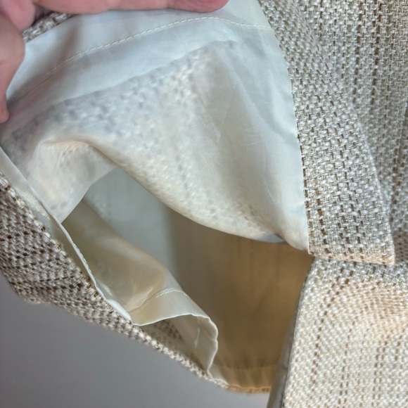 PENDLETON Sz 6 Jacket Sz 8 Skirt Suit Lined Tweed Hook Closure Shoulder Pads - Picture 7 of 15